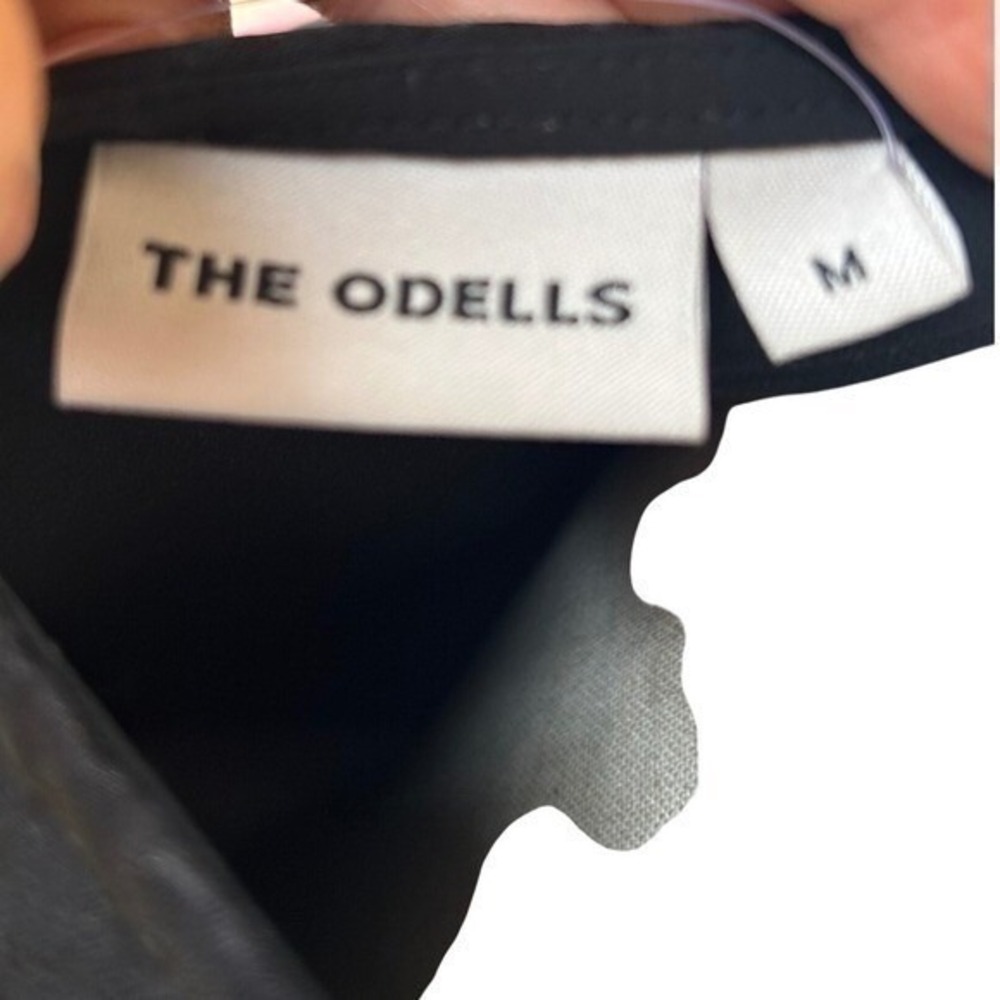 NWT Anthropologie The Odells Black Dress Ruffle Back Party Dress M Retail $198 - Picture 4 of 9